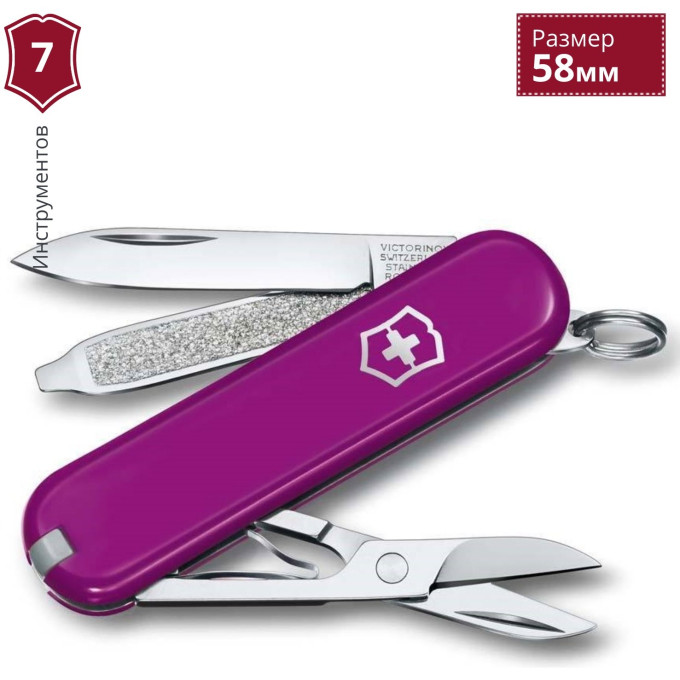 Нож-брелок Victorinox Classic SD Tasty Grape 0.6223.52G