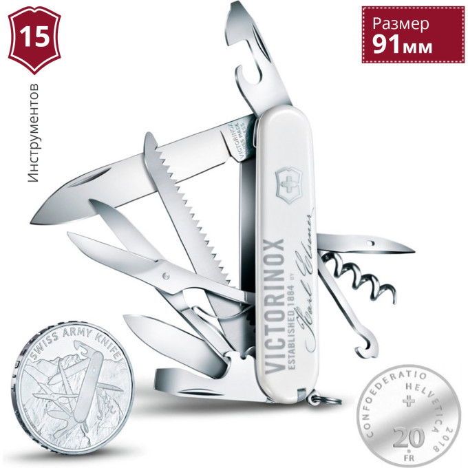 Набор Victorinox Karl Elsener Commemorative с монетой 1.1918.J18