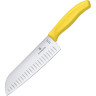Сантоку Victorinox Swiss Classic 17 см, жёлтая рукоятка 6.8526.17L8B