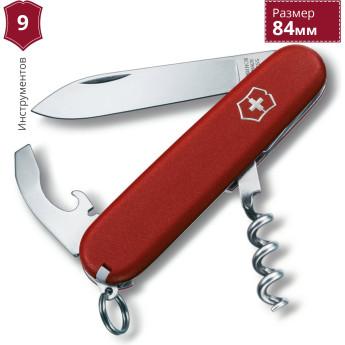 Складной нож Victorinox Waiter Ecoline 2.3303, красный